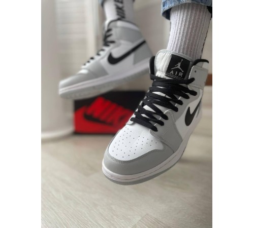 Кроссовки Nike Air Jordan 1 OG (gray white black)