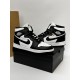 Кроссовки высокие Nike Air Jordan 1 (black / white)