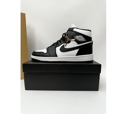 Кроссовки высокие Nike Air Jordan 1 (black / white)