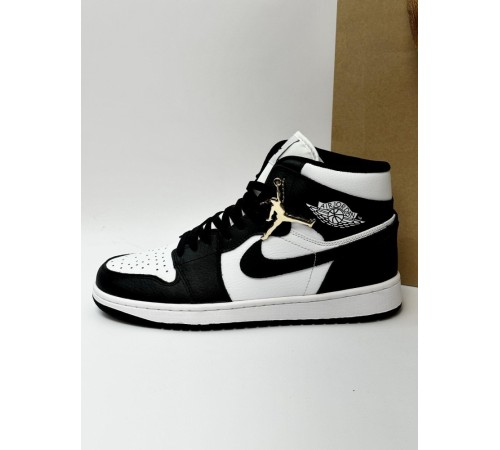 Кроссовки высокие Nike Air Jordan 1 (black / white)