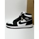 Кроссовки высокие Nike Air Jordan 1 (black / white)