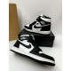 Кроссовки высокие Nike Air Jordan 1 (black / white)