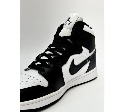 Кроссовки высокие Nike Air Jordan 1 (black / white)