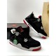 Кроссовки Nike Air Jordan Retro 4 (Black/Red)