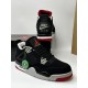 Кроссовки Nike Air Jordan Retro 4 (Black/Red)