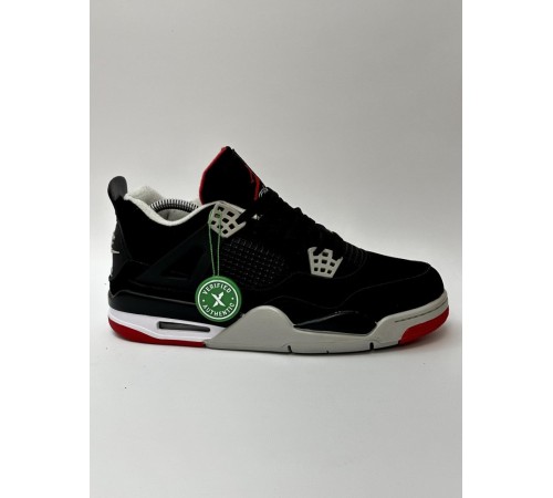 Кроссовки Nike Air Jordan Retro 4 (Black/Red)