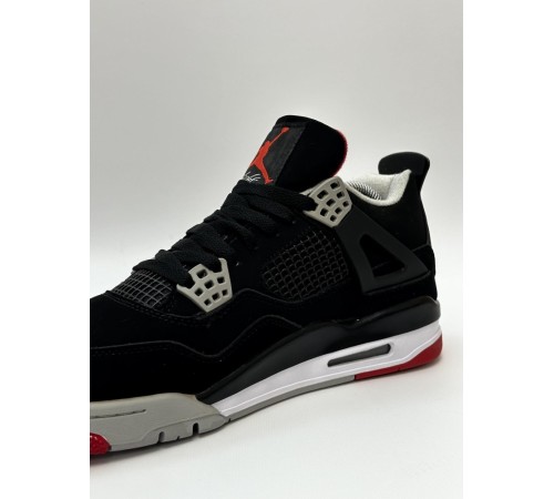 Кроссовки Nike Air Jordan Retro 4 (Black/Red)