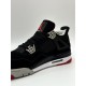 Кроссовки Nike Air Jordan Retro 4 (Black/Red)