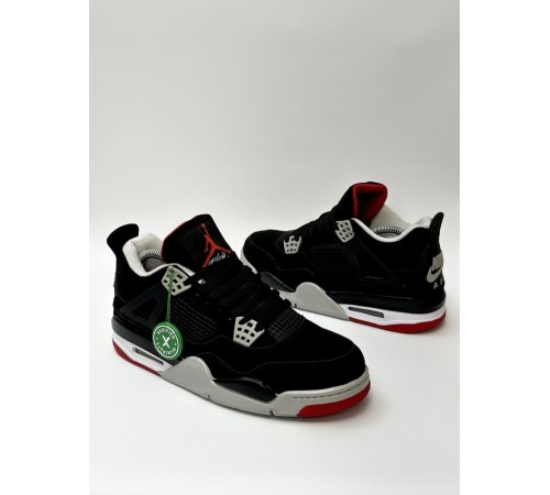 Кроссовки Nike Air Jordan Retro 4 (Black/Red)