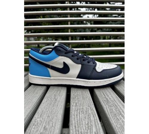 Кроссовки Nike Air Jordan 1 low (blue & white)