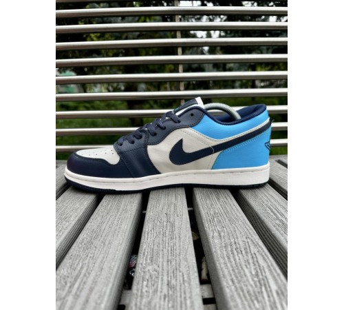 Кроссовки Nike Air Jordan 1 low (blue & white)