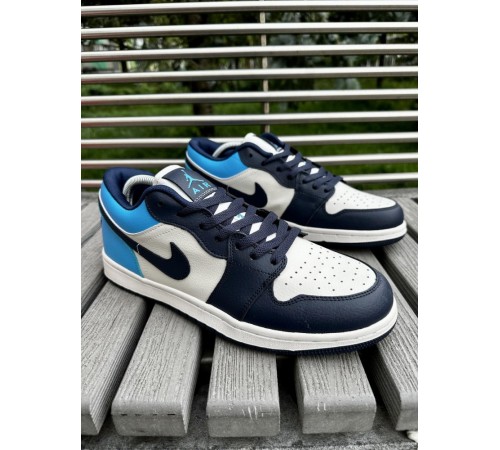 Кроссовки Nike Air Jordan 1 low (blue & white)