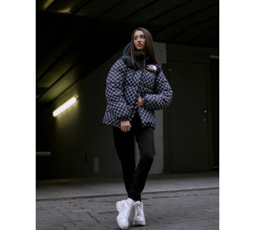 Куртка пухова TNF Gucci чорна жіноча