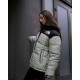 Куртка пухова TNF Gucci сіра жіноча