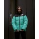 Куртка пухова TNF Gucci зелена жіноча