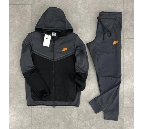 Костюм спортивний чорно графітовий Nike Tech fleece black&graphit