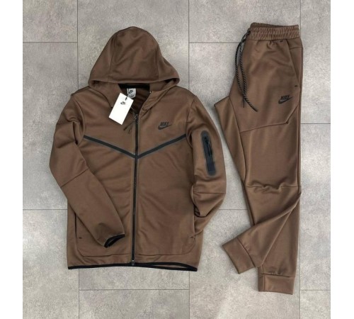 Костюм спортивний коричневий Nike Tech fleece brown