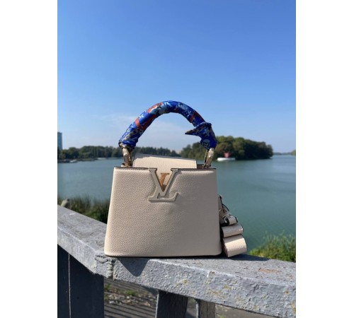 Жіноча сумка Louis Vuitton 20*15*8 бежева