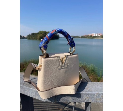 Жіноча сумка Louis Vuitton 20*15*8 бежева