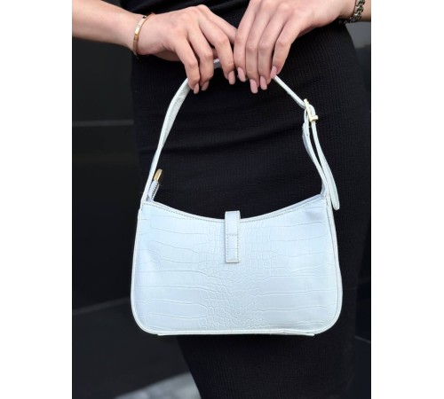 Жіноча сумка  Yves Saint Laurent Hobo White Croco white