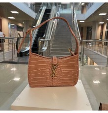 Жіноча сумка Yves Saint Laurent Hobo White Croco Coral