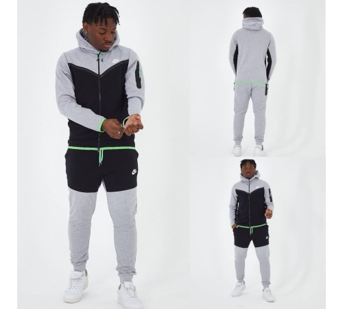 Костюм спортивний сіро-чорний Nike Tech fleece grey&black