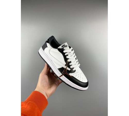 Чоловічі кросівки Nike Air Jordan 1 Low x Travis Scott black white