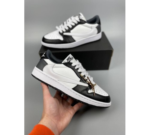 Чоловічі кросівки Nike Air Jordan 1 Low x Travis Scott black white