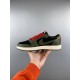 Чоловічі кросівки Nike Air Jordan 1 Low x Travis Scott black green