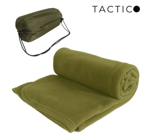 Флісовий плед у чохлі Tactico Scout 160*200 олива