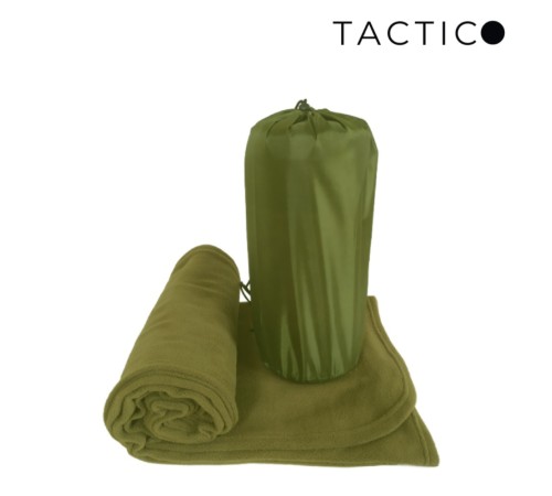 Флісовий плед у чохлі Tactico Scout 160*200 олива