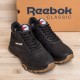 шкіряні зимові кросівки  Reebok чорні