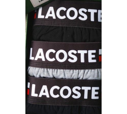 Труси Lacoste (3 шт) .Сині, сірі, чорні