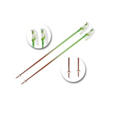 Палиці гірськолижні Komperdell Rebellution 2 Ski Poles 120 см (18 мм) Tone Green/Orange (1329201-48-120)