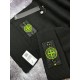 Мужской набор stone island черный шарф + шапка gu002-1