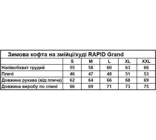 Зимовий худі з начосом м'ята RAPID Grand RD291