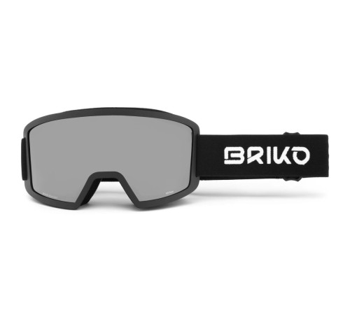 Маска гірськолижна Briko 7.7 FIS HD Race Cat.S2 Matt Black(Brown Base)/Silver Mirror (251152W-BL)