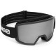 Маска гірськолижна Briko 7.7 FIS HD Race Cat.S2 Matt Black(Brown Base)/Silver Mirror (251152W-BL)