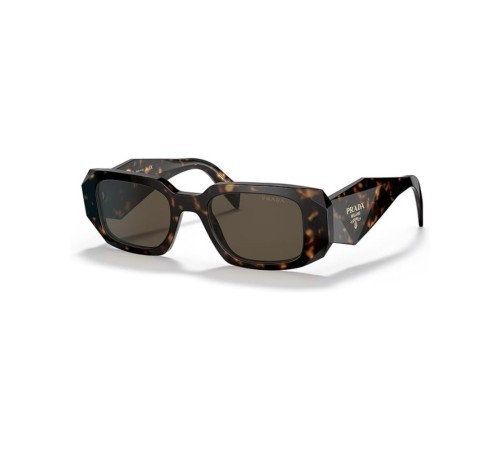 Сонцезахисні окуляри Prada PR 17WS 2AU8C1 Tortoise Plastic Rectangle Sunglasses Brown Lens