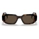 Сонцезахисні окуляри Prada PR 17WS 2AU8C1 Tortoise Plastic Rectangle Sunglasses Brown Lens