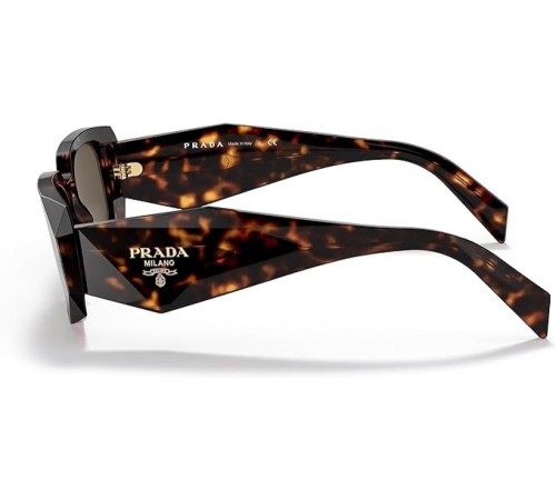 Сонцезахисні окуляри Prada PR 17WS 2AU8C1 Tortoise Plastic Rectangle Sunglasses Brown Lens