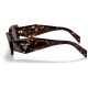 Сонцезахисні окуляри Prada PR 17WS 2AU8C1 Tortoise Plastic Rectangle Sunglasses Brown Lens