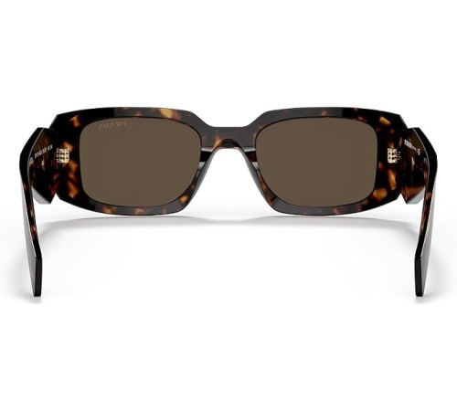 Сонцезахисні окуляри Prada PR 17WS 2AU8C1 Tortoise Plastic Rectangle Sunglasses Brown Lens