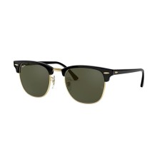 Сонцезахисні окуляри Ray-Ban RB3016 W0365 Clubmaster Square Sunglasses Black on Gold/G-15 Green 51mm