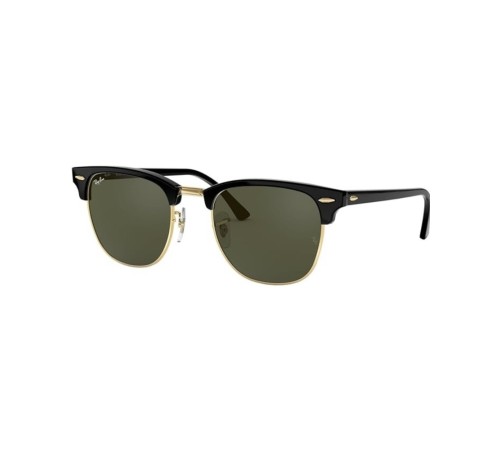 Сонцезахисні окуляри Ray-Ban RB3016 W0365 Clubmaster Square Sunglasses Black on Gold/G-15 Green 51mm