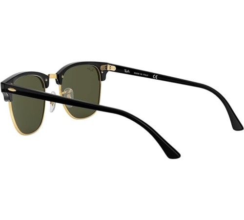 Сонцезахисні окуляри Ray-Ban RB3016 W0365 Clubmaster Square Sunglasses Black on Gold/G-15 Green 51mm