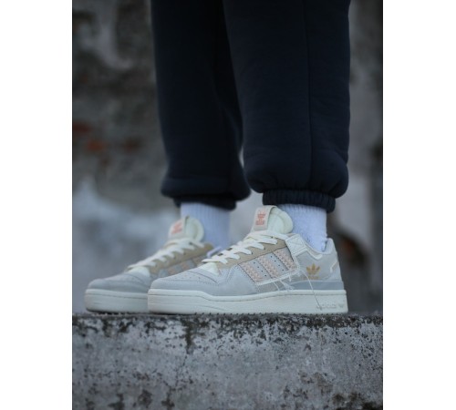 Жіночі кросівки Adidas Forum 84 Low “Off white” Grey Beige