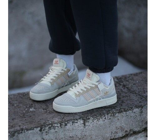 Жіночі кросівки Adidas Forum 84 Low “Off white” Grey Beige