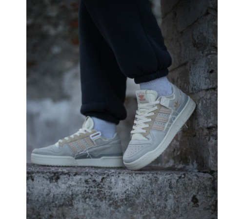 Жіночі кросівки Adidas Forum 84 Low “Off white” Grey Beige