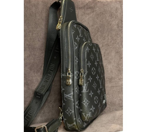 Мужская сумка Louis Vuitton Avenue Monogram Eclipse с лого внизу s003